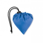 Bolsa plegable de plástico reciclado en color Strawberry RPET color azul segunda vista