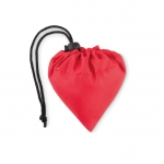 Bolsa plegable de plástico reciclado en color Strawberry RPET color rojo segunda vista
