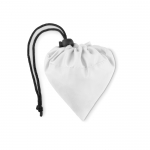 Bolsa plegable de plástico reciclado en color Strawberry RPET color blanco segunda vista