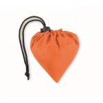 Bolsa plegable de plástico reciclado en color Strawberry RPET color naranja segunda vista
