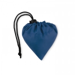 Bolsa plegable de plástico reciclado en color Strawberry RPET color azul real segunda vista