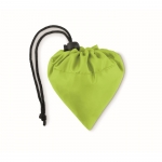 Bolsa plegable de plástico reciclado en color Strawberry RPET color verde lima segunda vista
