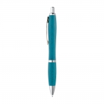 Bolígrafo ecológico carcasa paja de trigo color azul claro 4