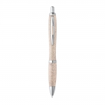 Bolígrafo ecológico carcasa paja de trigo color madera clara 1