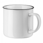 Taza de cerámica vintage blanca de 340ml White Vintage color blanco