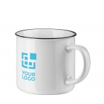 Taza de cerámica vintage blanca de 340ml White Vintage vista principal