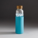 Botella de cristal con funda de silicona 8