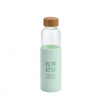 Botella de cristal con funda de silicona 10