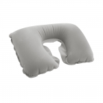 Almohadilla inflable de viaje personalizada con logo Basic Style color gris