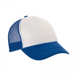 Gorra promocional estilo trucker para impresión a todo color MidTown color azul