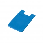 Tarjeteros personalizados de silicona con cinta adhesiva SilconCase color azul claro