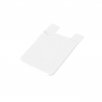 Tarjeteros personalizados de silicona con cinta adhesiva SilconCase color blanco