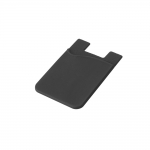 Tarjeteros personalizados de silicona con cinta adhesiva SilconCase color negro