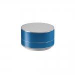 Elegante altavoz bluetooth para publicidad de aluminio AluSound color azul real