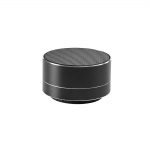 Elegante altavoz bluetooth para publicidad de aluminio AluSound color negro