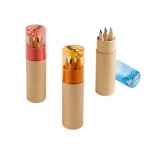 Set de 6 lápices infantiles de colores en estuche de tubo Combi Small varios colores