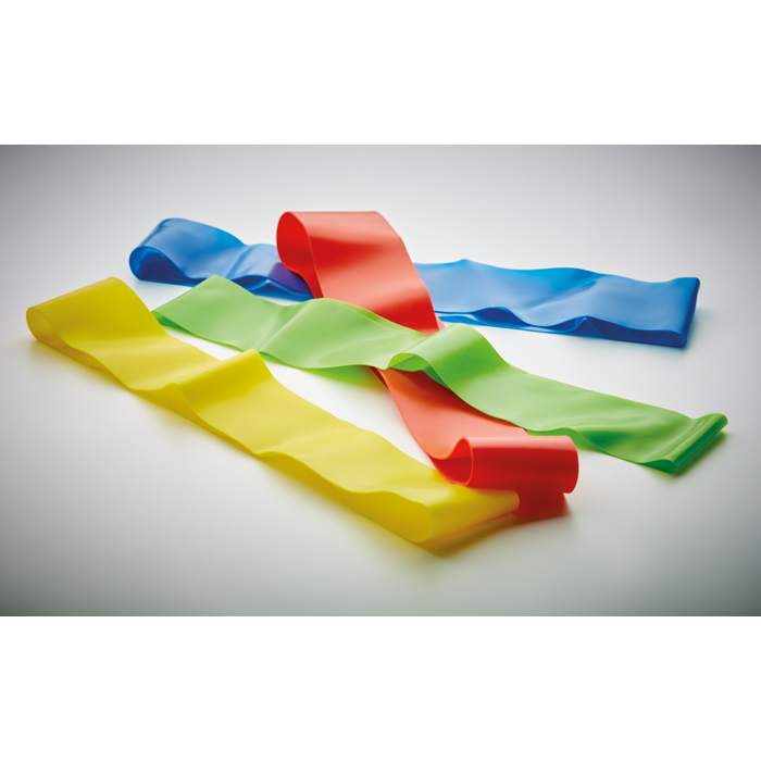 4 bandas elásticas de gimnasia con distintas resistencias Fitness color negro vista fotografía tercera vista