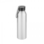 Botella de aluminio antifugas con asa de silicona 660ml Alu Cool color plateado mate