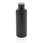 Botella de acero inoxidable con goma color gris oscuro 3
