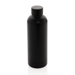 Botella de acero inoxidable con goma color negro 2