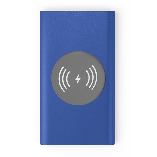 Cargador inalámbrico y powerbank de 4.000 mAh Powercard Chargepad color azul Cargador inalámbrico y powerbank de 4.000 mAh Powercard Chargepad color azul