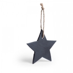 Colgante en forma de estrella negra con cuerda Navidad pizarra Star color gris oscuro