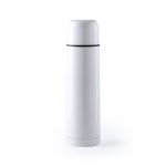 Termos de merchandising de acero con tapón tipo taza 500ml Basic XL color blanco primera vista