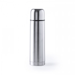 Termos de merchandising de acero con tapón tipo taza 500ml Basic XL color plateado primera vista