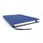 Cuadernos personalizados baratos a color A5 hojas a rayas Notes color azul tercera vista