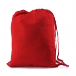 Mochila personalizada algodón 100 g/m2 color rojo 3