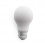 Regalo antiestrés para publicidad con forma de bombilla ZenBulb color blanco segunda vista