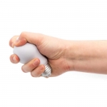 Regalo antiestrés para publicidad con forma de bombilla ZenBulb color blanco cuarta vista