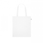 Bolsa reciclada con asas largas para la compra de RPET Convert color blanco