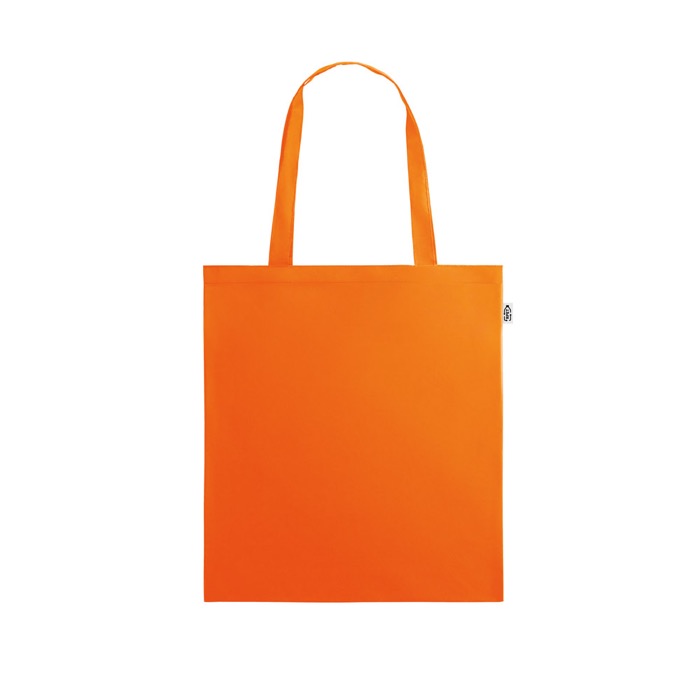 Bolsa reciclada con asas largas para la compra de RPET Convert color naranja