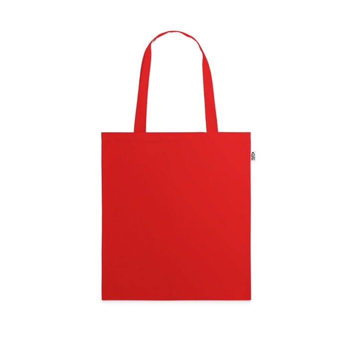 Bolsa reciclada con asas largas para la compra de RPET Convert color rojo