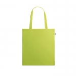 Bolsa reciclada con asas largas para la compra de RPET Convert color verde lima