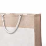 Bolsa de yute con bolsillo para imprimir con tu logotipo Pocket XL color natural segunda vista