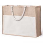 Bolsa de yute con bolsillo para imprimir con tu logotipo Pocket XL