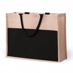 Bolsa de yute con bolsillo para imprimir con tu logotipo Pocket XL primera vista