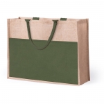 Bolsa de yute con bolsillo para imprimir con tu logotipo Pocket XL primera vista