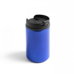 Taza térmica promocional de acero color azul 2