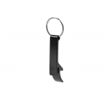 Llavero abridor personalizado de aluminio color negro 5