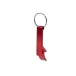 Llavero abridor personalizado de metal color rojo 4