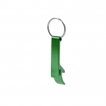 Llavero abridor personalizado de metal color verde 5