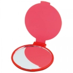 Espejo personalizado barato plegable para maquillaje Singleview color rojo