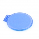 Espejo personalizado barato plegable para maquillaje Singleview color azul