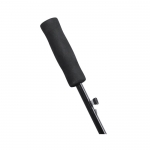 Paraguas personalizado poliéster pongee de gran tamaño Ø130 Monsoon color negro cuarta vista