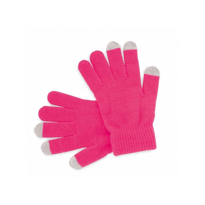 Guantes táctiles para móviles baratos Touch color fucsia primera vista