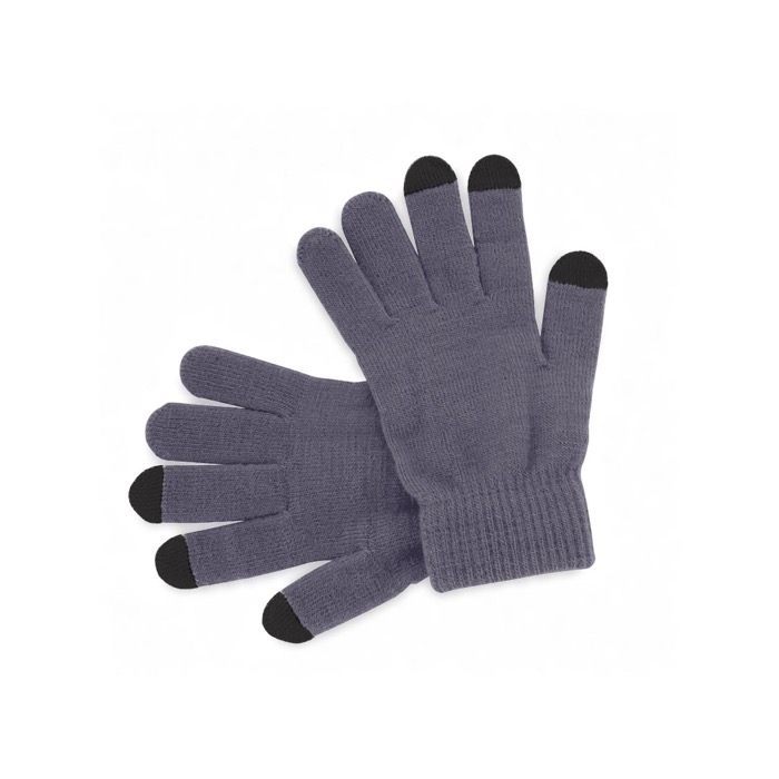 Guantes táctiles para móviles baratos Touch color gris primera vista