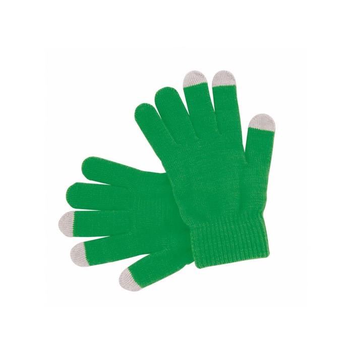 Guantes táctiles para móviles baratos Touch color verde primera vista